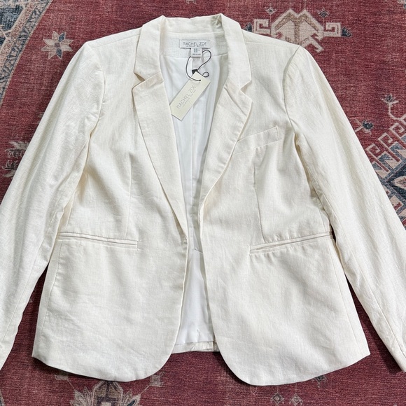 RACHEL ZOE Linen Blend Blazer NWT Size XL - Picture 2 of 13